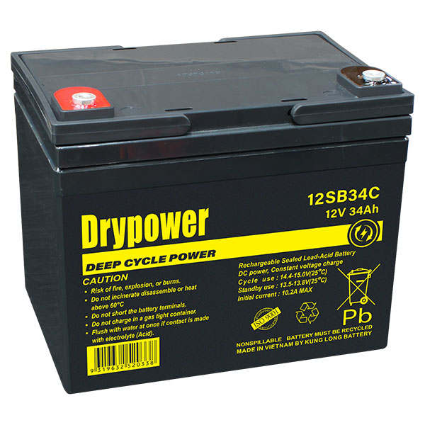 12V 34Ah Sealed Lead Acid Battery