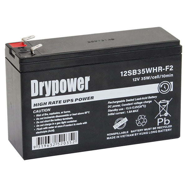 12V 6.6Ah 35W/Cell Sealed Lead Acid High Rate Battery
