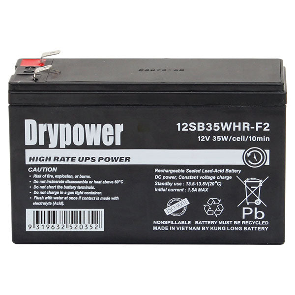 12V 6.6Ah 35W/Cell Sealed Lead Acid High Rate Battery