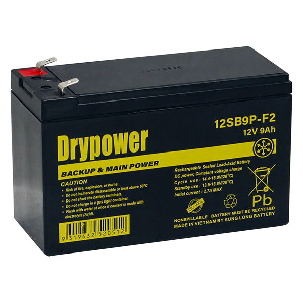 12SB9P-F2 Backup & Main Power Battery