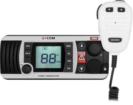 GME 27MHz Fixed Mount Marine Radio - White