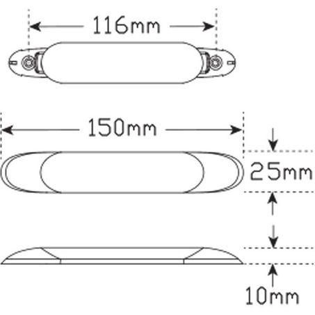 2V LED Interior Light 31PCS SMD LEDs Equivalent To 15 Watt Globe