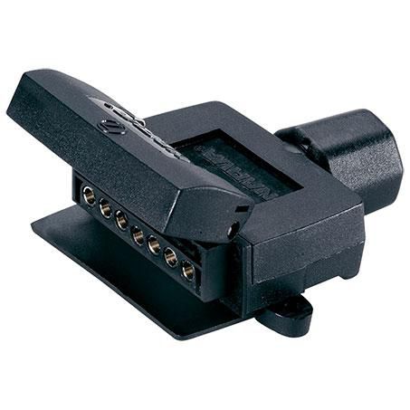 7 Pin Trailer Socket - Flat Plastic - With reed switch for Normally Closed Circuits