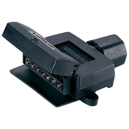 7 Pin Trailer Socket - Flat Plastic - With reed switch for Normally Open Circuits