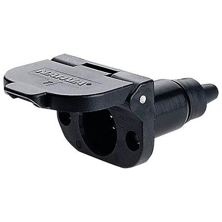 7 Pin Trailer Socket - Plastic Round Small