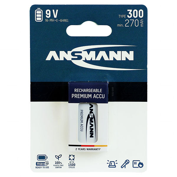 9V Battery - Rechargeable