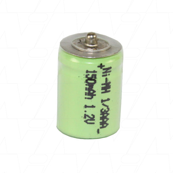 Battery Raised Button 1/3AAA NIMH 1.2V 150mAh