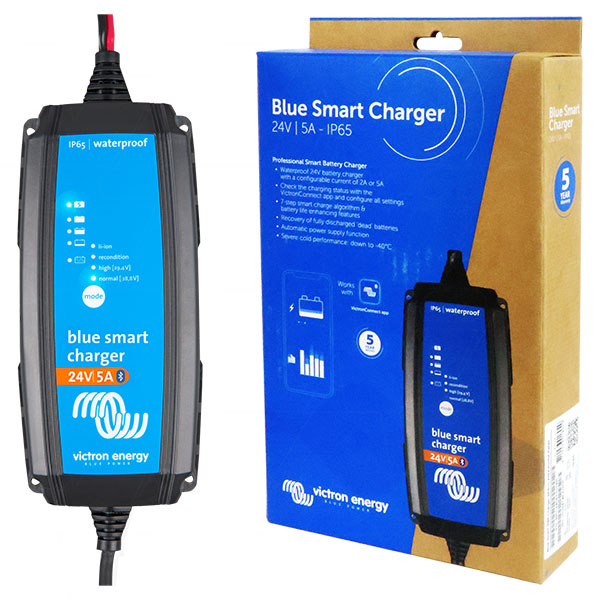 Blue Smart IP65 Battery Charger 24V 5A (VECIP65-24/5)