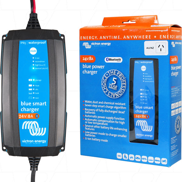 Blue Smart IP65 Battery Charger 24V 8A (VECIP65-24/8)