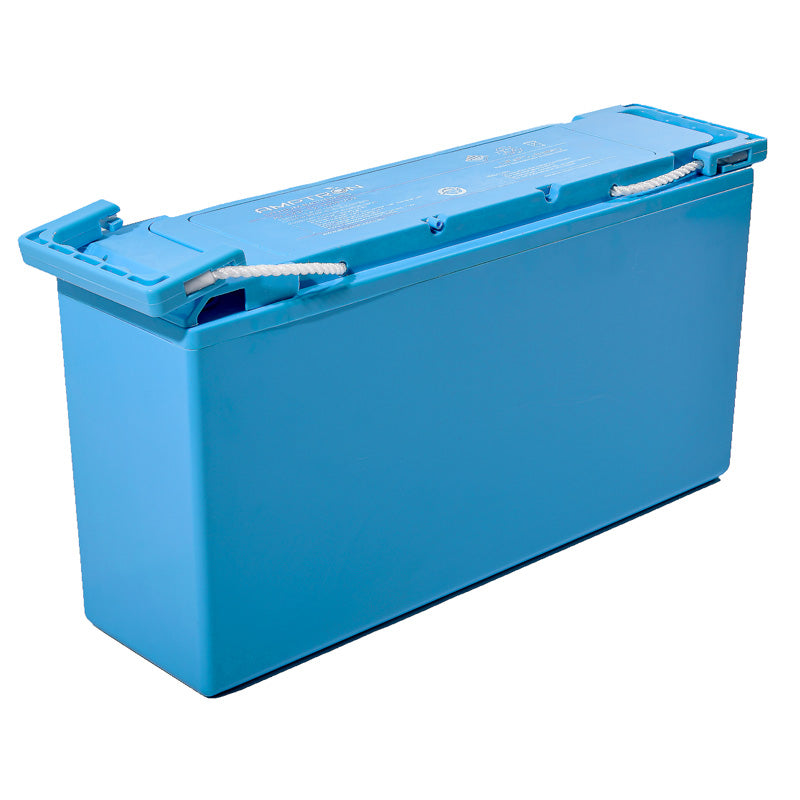 Amptron 12V 100Ah /175A Continuous Discharge LiFePO4 Slimline Battery – ABS Case