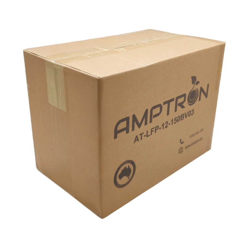 Amptron 12V 150Ah / 100A Continuous Discharge Compact LiFePO4 Battery