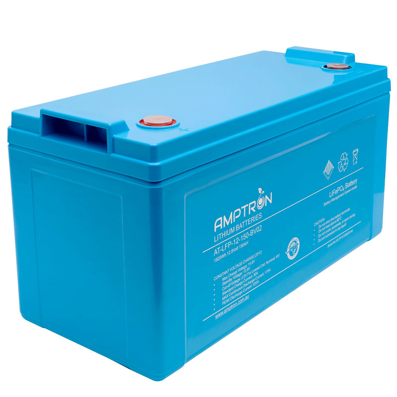 Amptron 12V 150Ah / 175A Continuous Discharge LiFePO4 Battery