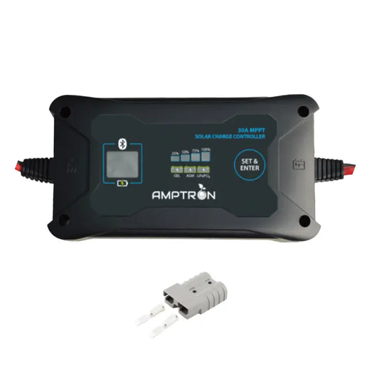 Amptron 30 A 12 V/24 V Bluetooth MPPT Solar Charge Controller