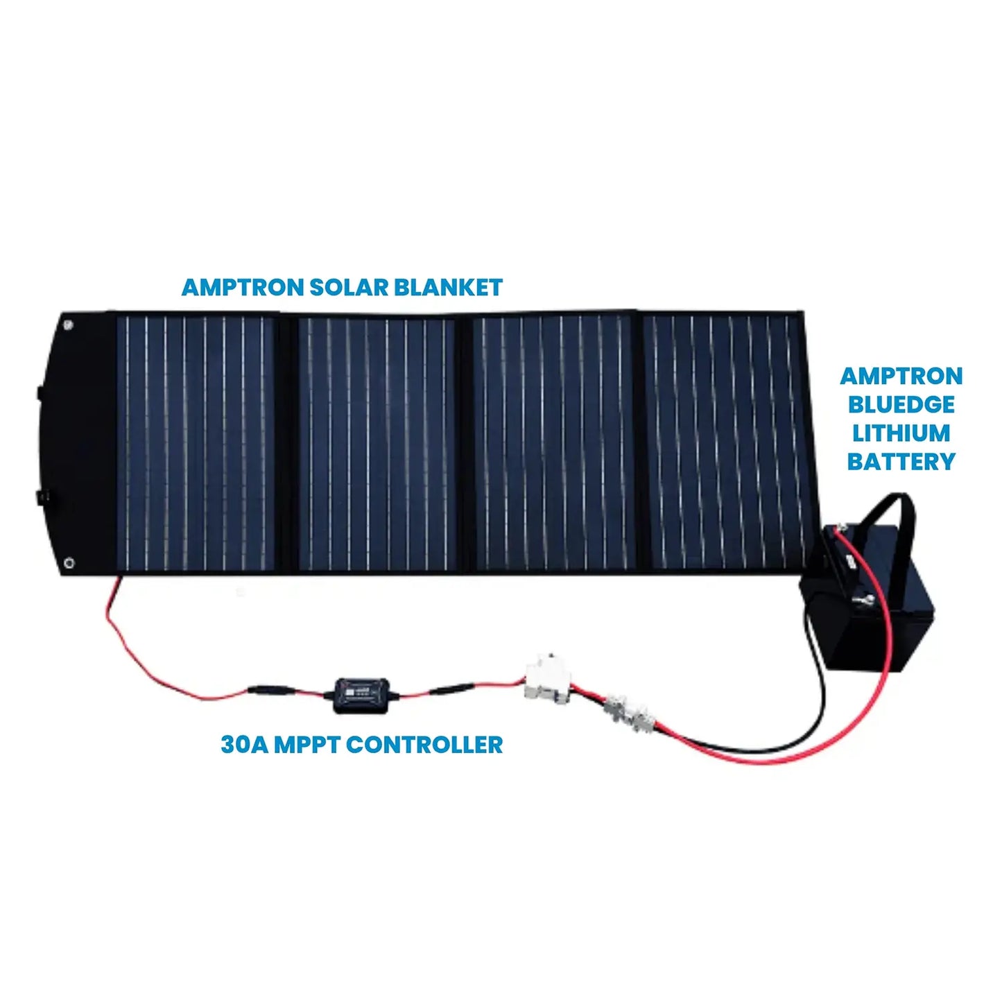 Amptron 30 A 12 V/24 V Bluetooth MPPT Solar Charge Controller