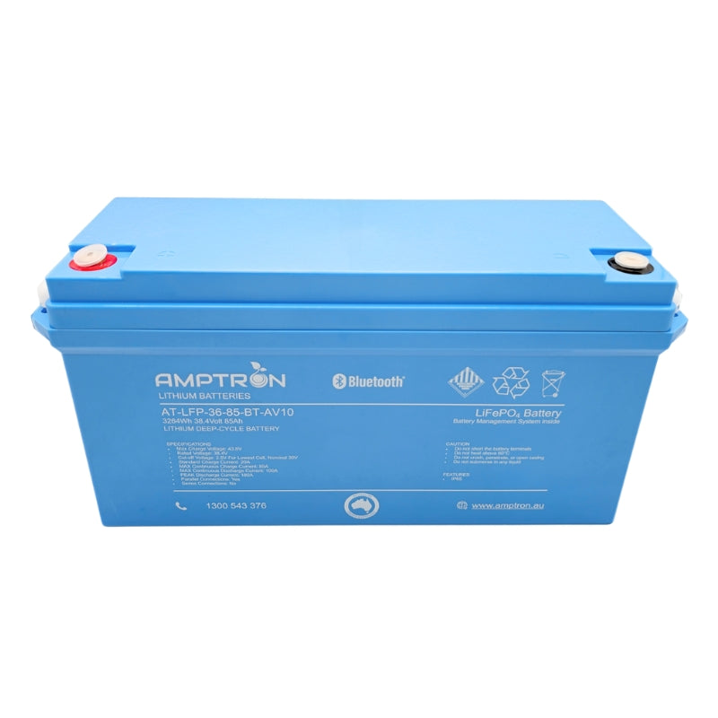 Amptron 36V 85Ah / 100A Continuous Discharge LiFePO4 Battery