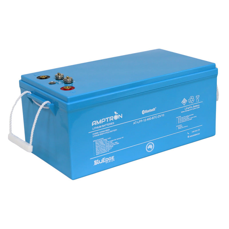 BluEdge 12V 400Ah / 300A Continuous Discharge LiFePO4 Battery with Bluetooth + RS485 + CAN bus