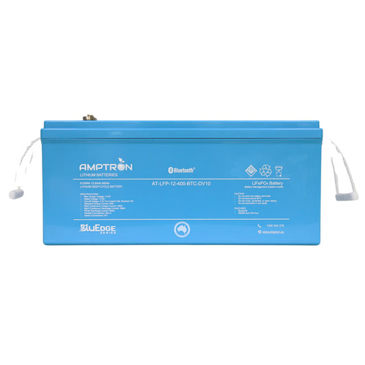 BluEdge 12V 400Ah / 300A Continuous Discharge LiFePO4 Battery with Bluetooth + RS485 + CAN bus