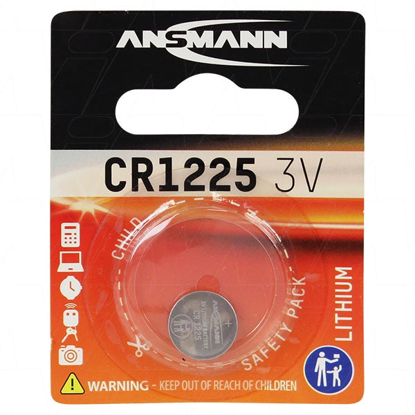 Ansmann CR1225 Lithium Coin Cell Battery