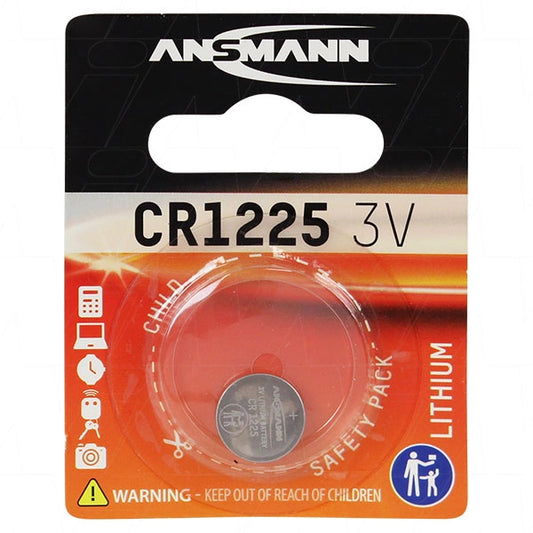 Ansmann CR1225 Lithium Coin Cell Battery