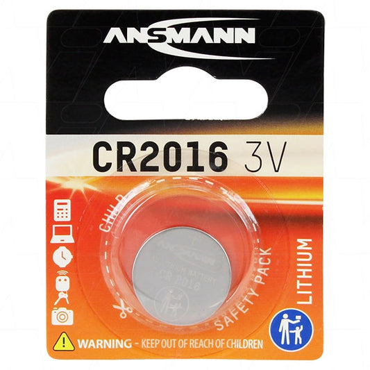 Ansmann CR2016 Lithium Coin Cell Battery