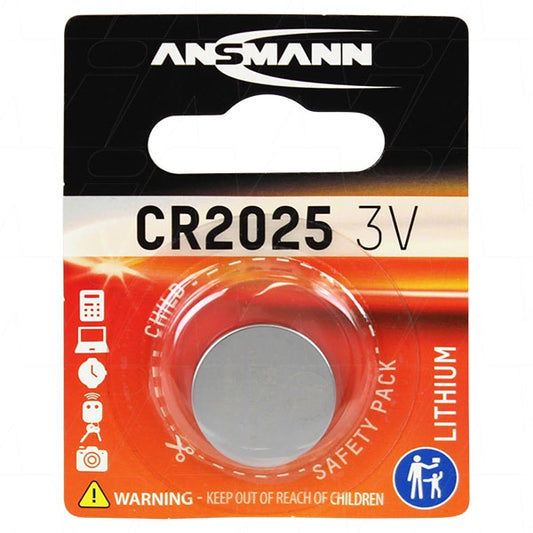 Ansmann CR2025 Lithium Coin Cell Battery