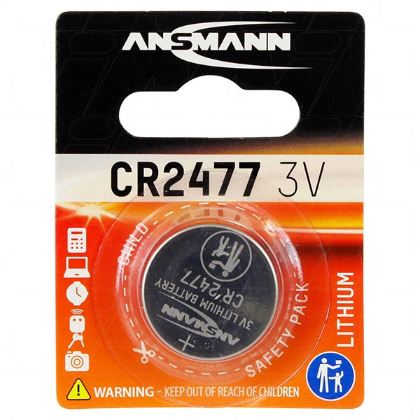 Ansmann CR2477 Lithium Coin Cell Battery