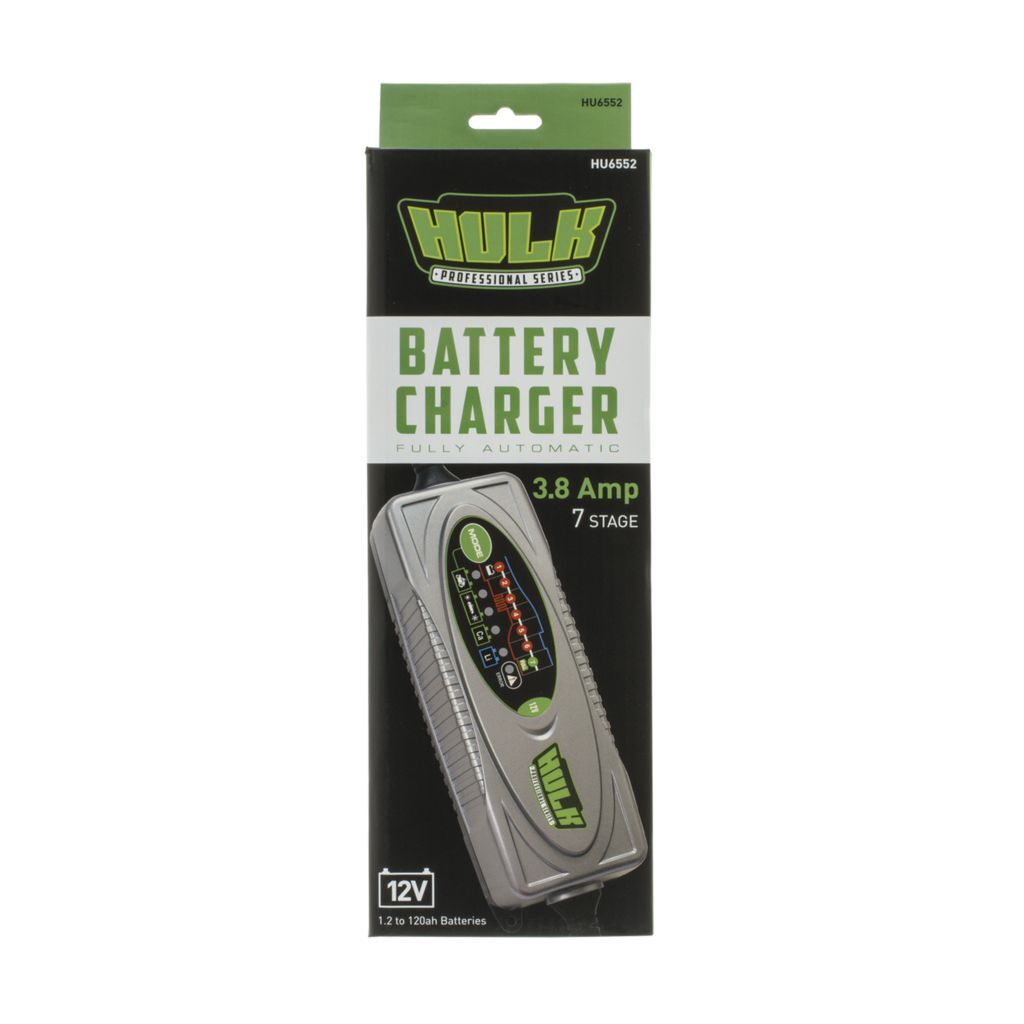 HULK 4x4 Automatic Switchmode Battery Charger - 3.8A 12V 7 Stage