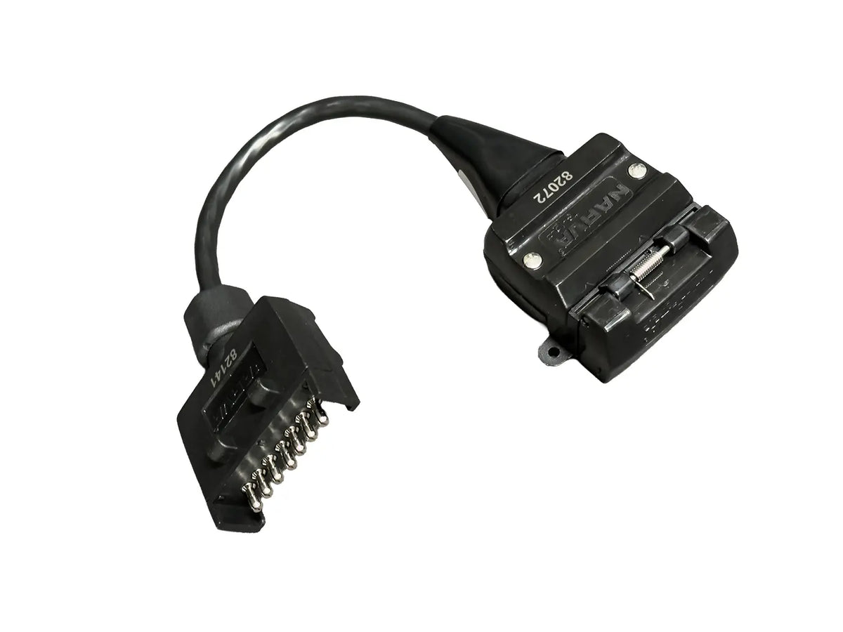 Battery Force 7 Pin Flat to 12 Pin Flat Trailer Adaptor – 230mm