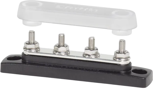 Blue Sea Systems BusBar 100A 4 Terminal with Cover