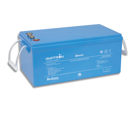 BluEdge 24V 200Ah / 200A Continuous Discharge LiFePO4 Battery with Bluetooth + RS485 + CAN bus