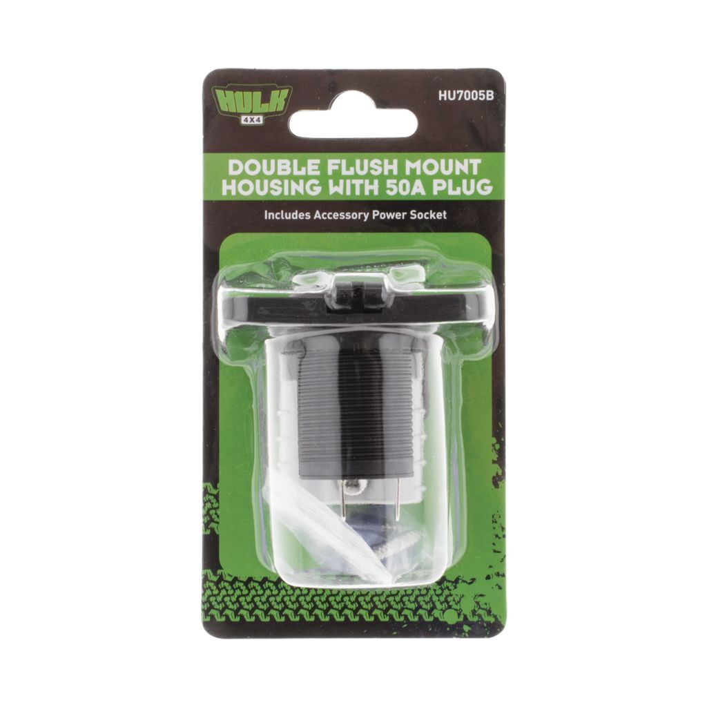 HULK 4x4 Double Flush Mount Housing w/ 50A Plug