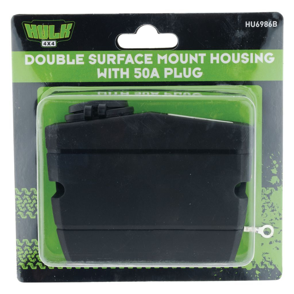 HULK 4x4 Double Surface Mount Housing w/ 50A Plug