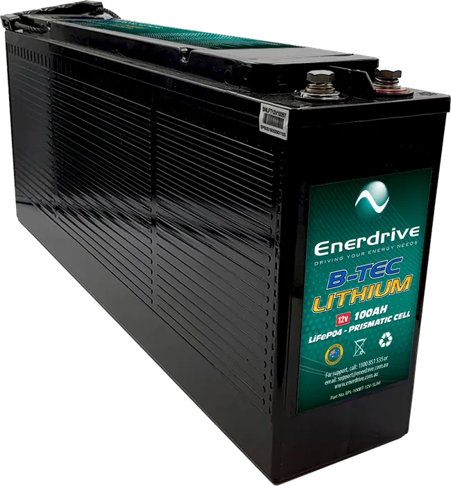 Enerdrive B-TEC 100amp / 12v LiFePO4 Slim Case Battery