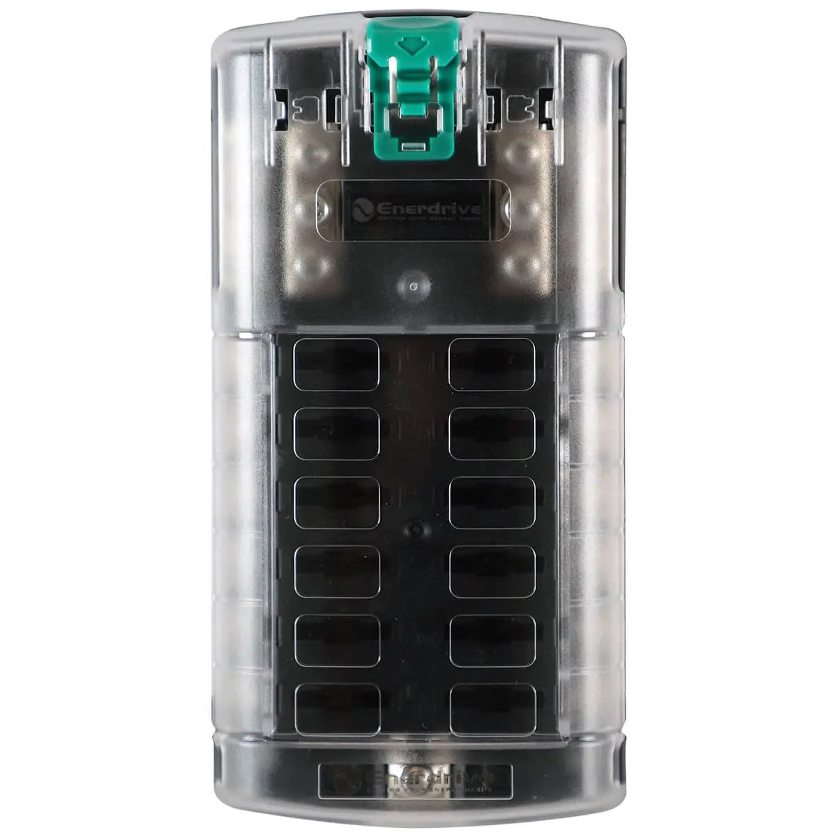 Enerdrive Fuse Block – 12-Circuit with Negative Bus & Cover (EA-FB-07)