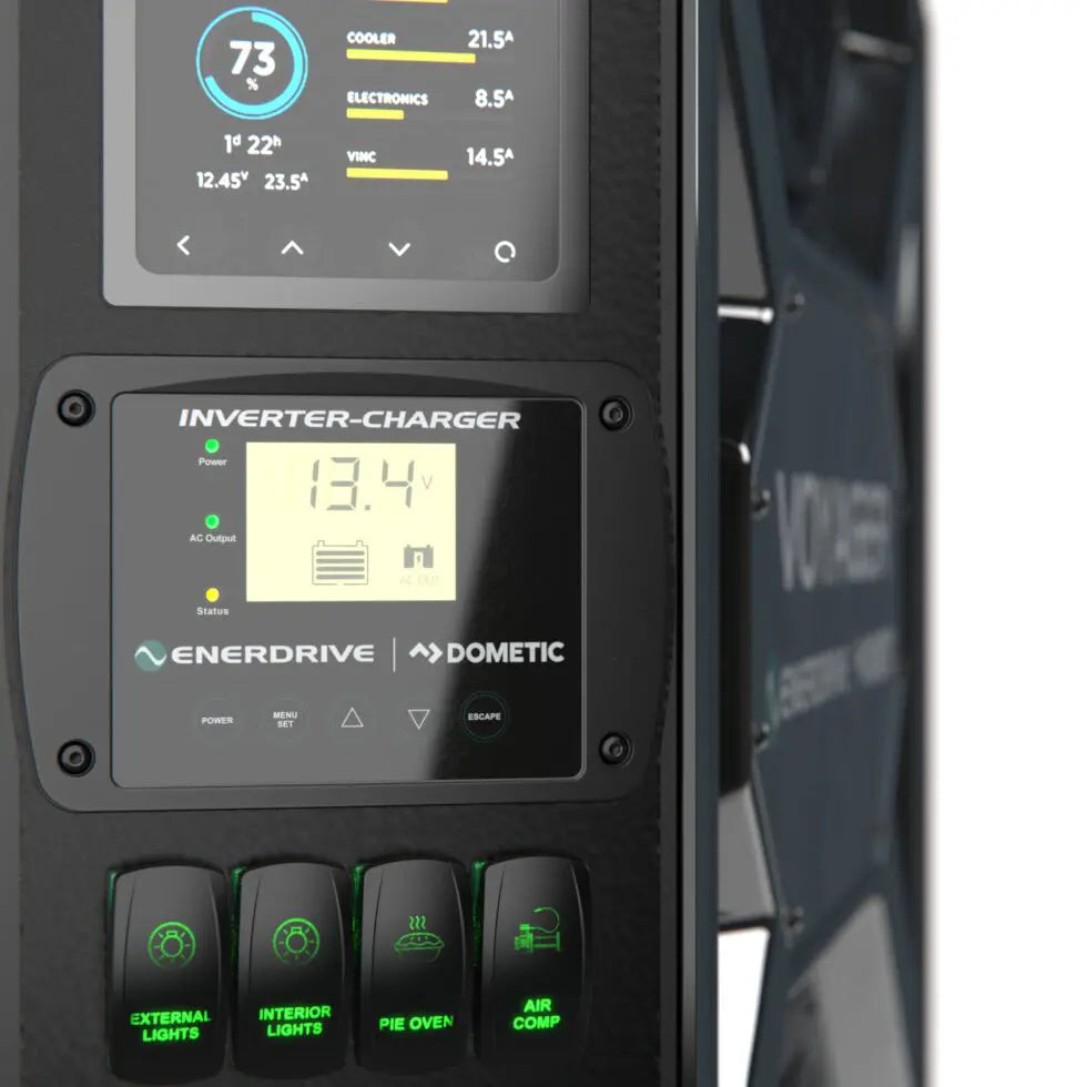 Enerdrive Voyager System - 3000W / 100A Inverter-Charger + 40A DC-DC (with Simarine SCQ50)