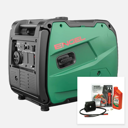 Engel R3000iE 3000W Inverter Generator (Electric Start, 240V) + EGSK3000 Service Kit - Bundle