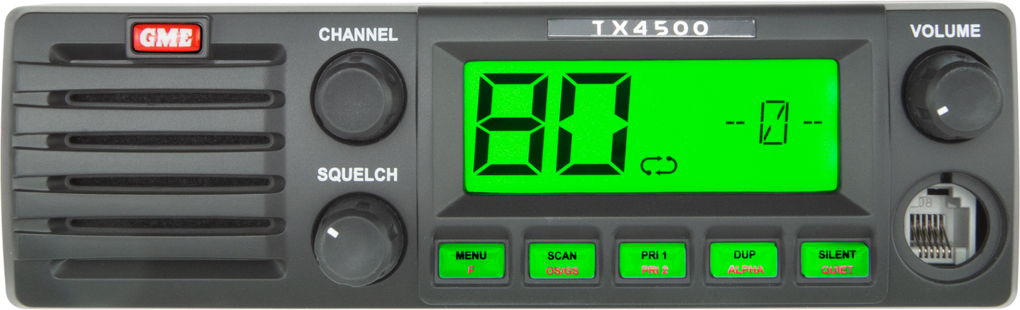 GME 5 Watt DIN Mount UHF CB Radio with ScanSuite™