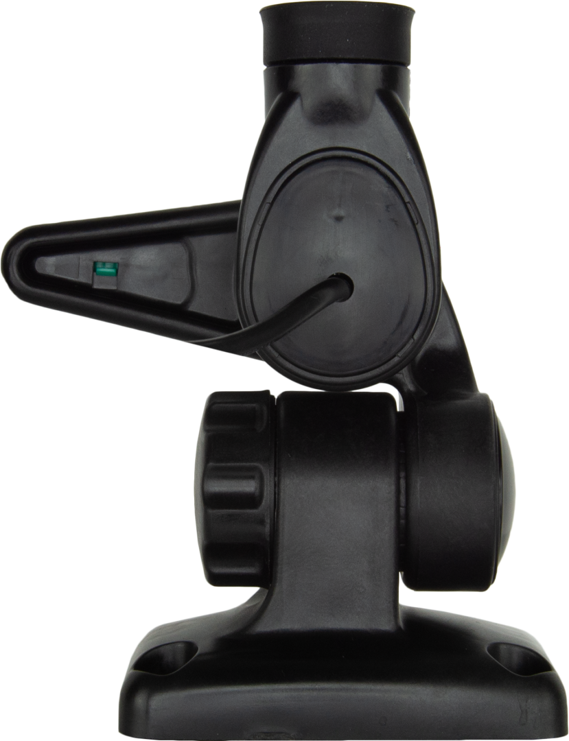 GME Double Swivel Rectangular Antenna Base - Suit AW36xx whips - Black