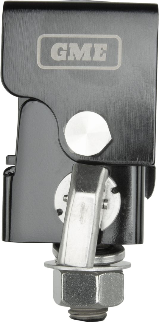 GME Fold-Down Antenna Mounting Bracket - Black