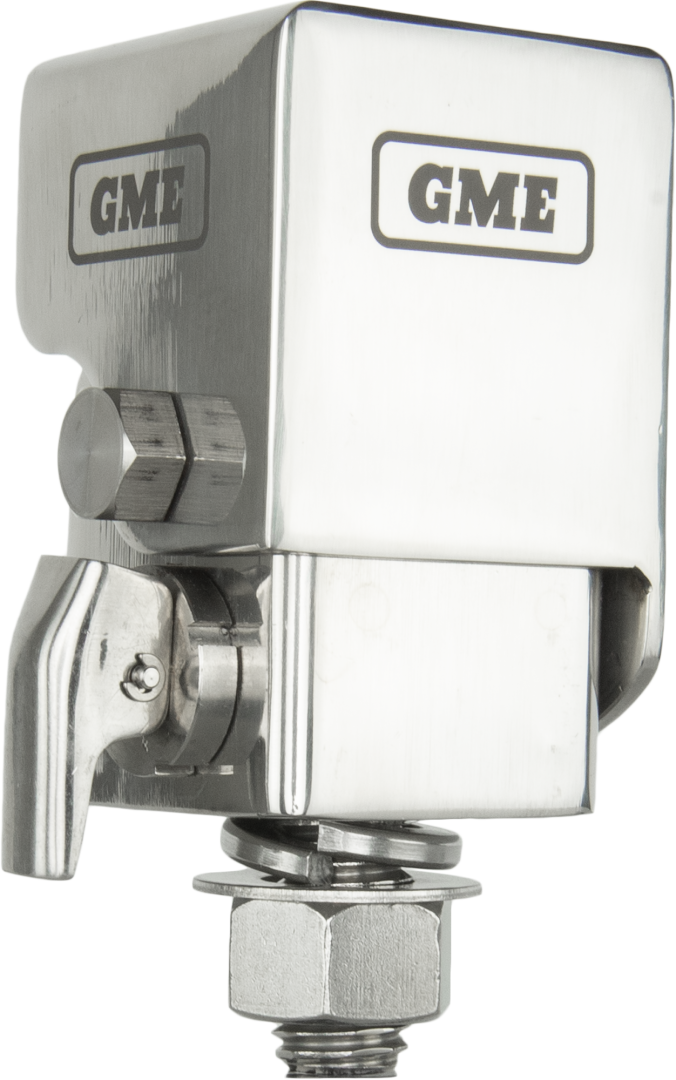 GME Fold-Down Antenna Mounting Bracket - Stainless Steel
