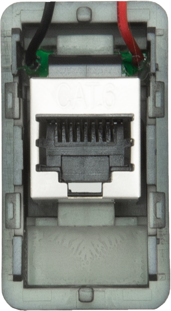 GME RJ45 Pass-Through Adaptor - Type 4 (Red)