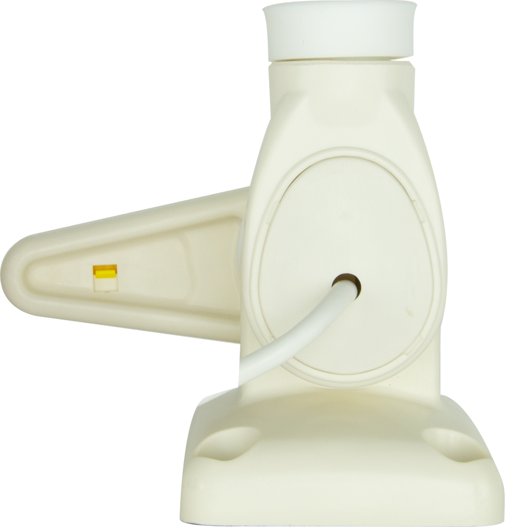 GME Single Swivel Rectangular Antenna Base - Suit AW36xx Whips - White