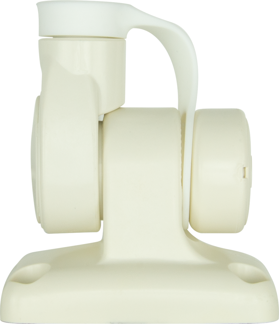 GME Single Swivel Rectangular Antenna Base - Suit AW36xx Whips - White