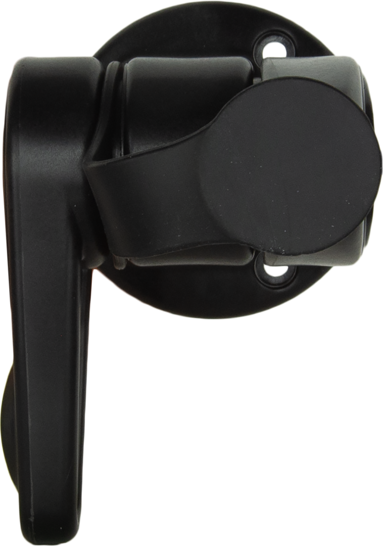 GME Single Swivel Round Antenna Base - Suit AW36xx Whips - Black