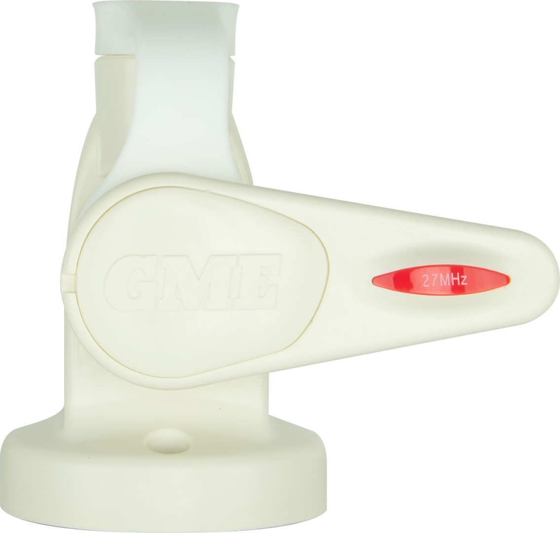 GME Single Swivel Round Antenna Base - Suit AW36xx Whips - White