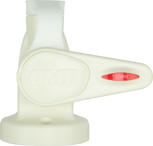 GME Single Swivel Round Antenna Base - Suit AW36xx Whips - White