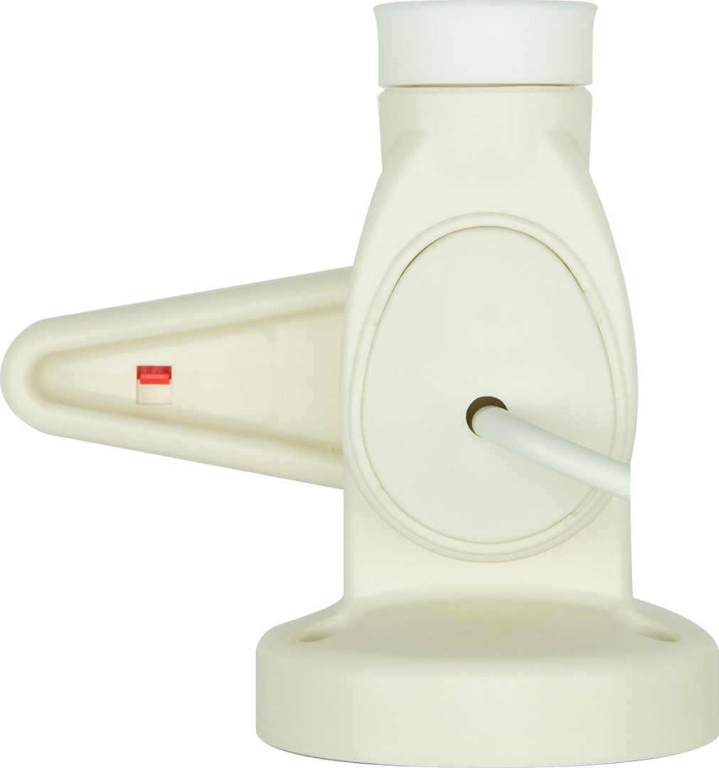 GME Single Swivel Round Antenna Base - Suit AW36xx Whips - White