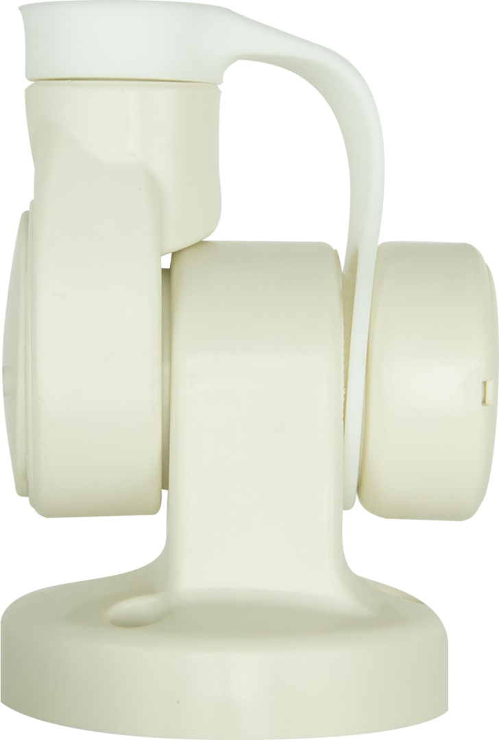 Single Swivel Round Antenna Base - Suit AW36xx Whips - White