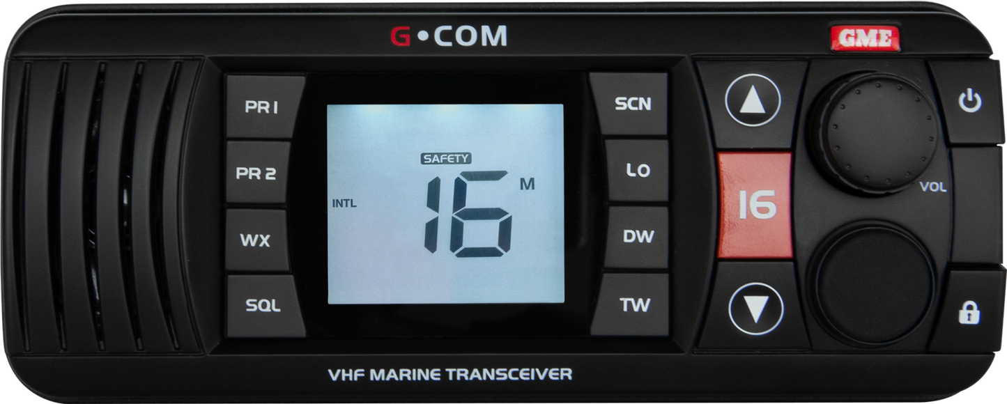 GME VHF Marine Radio - Black