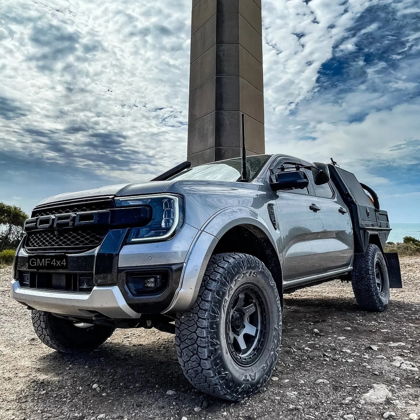 GMF Ford Ranger RA (2022+) Bonnet Aerial UHF Antenna Bracket (035-BB)